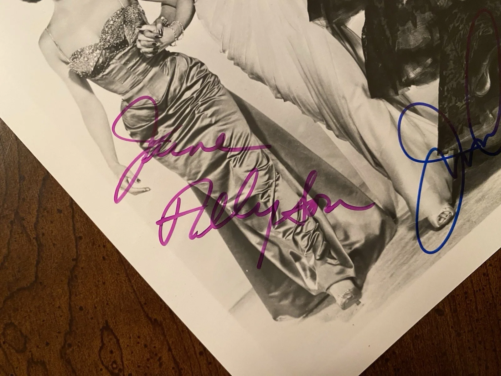 Joan Collins, June Allyson, Dolores Gray, Ann Miller — The Opposite Sex Cast Signed Photo By 4 With COA June Allyson Joan Collins RARE, изображение 2