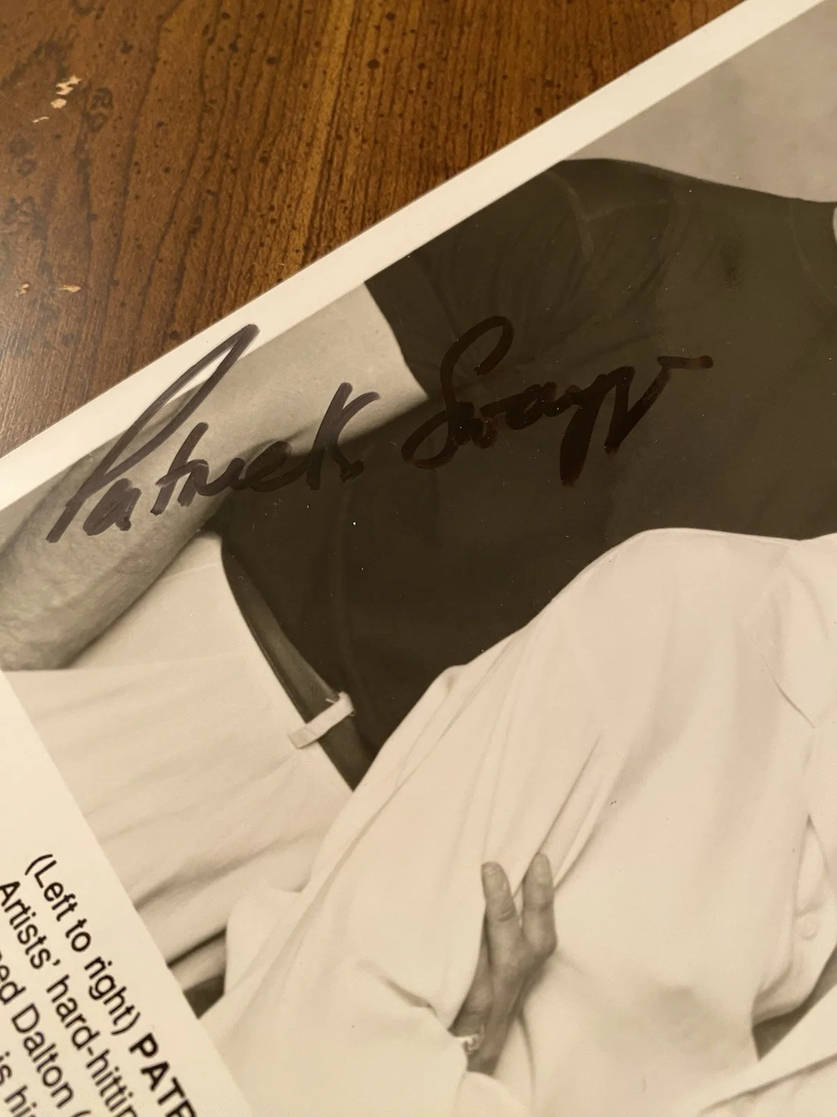 Patrick Swayze — Patrick Swayze Signed Autographed Vintage 8x10 Photo With COA Road House, image 3