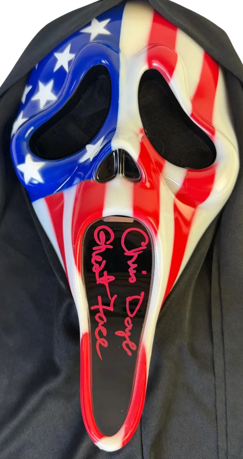 Christopher Chris Doyle — Christopher Chris Doyle signed Mask Ghostface Scream 2 JSA Authentication, image 2