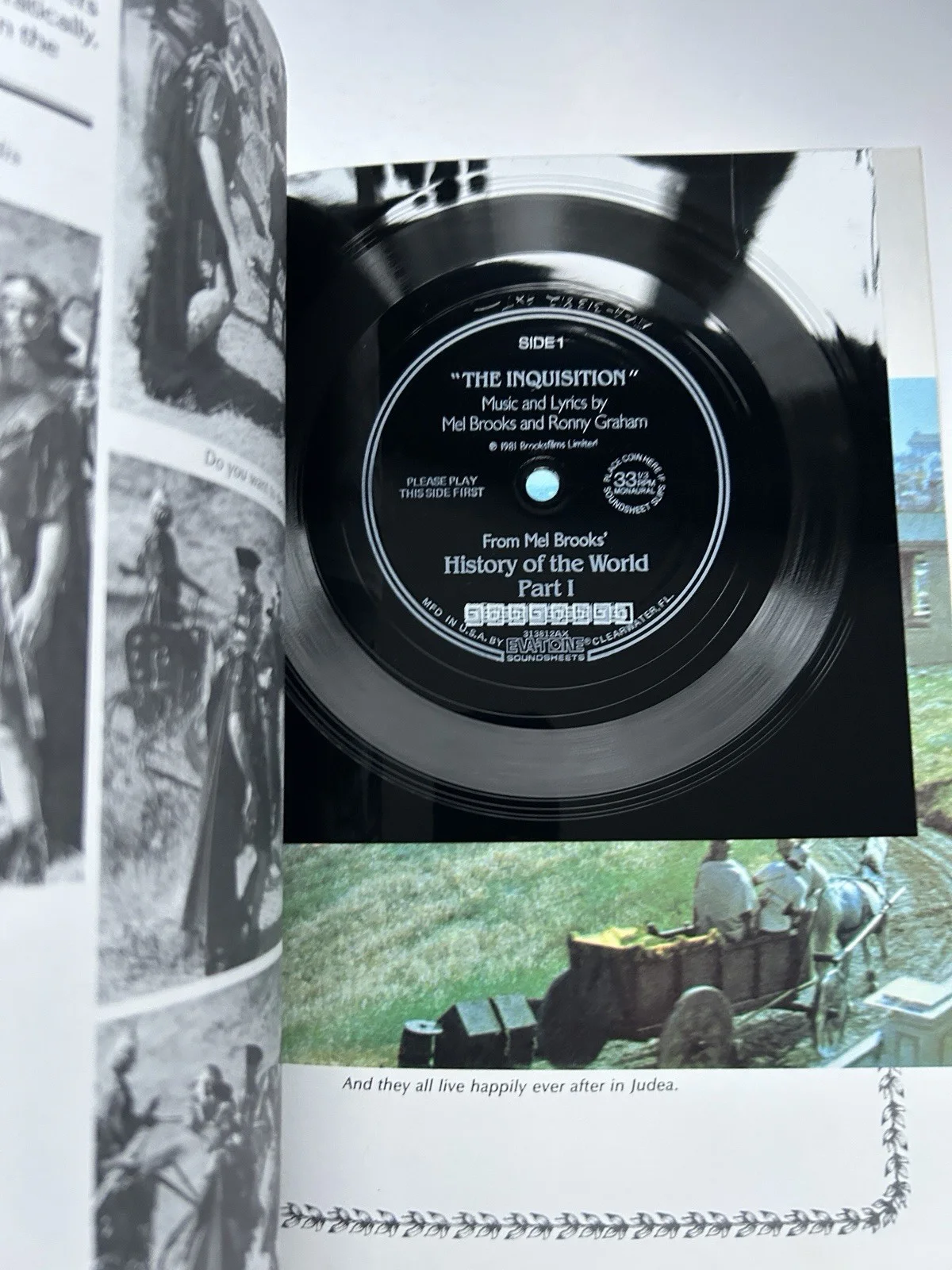 MEL BROOKS History of the World: Part I - Paperback + Record 1981 - RARE & NEW, изображение 2