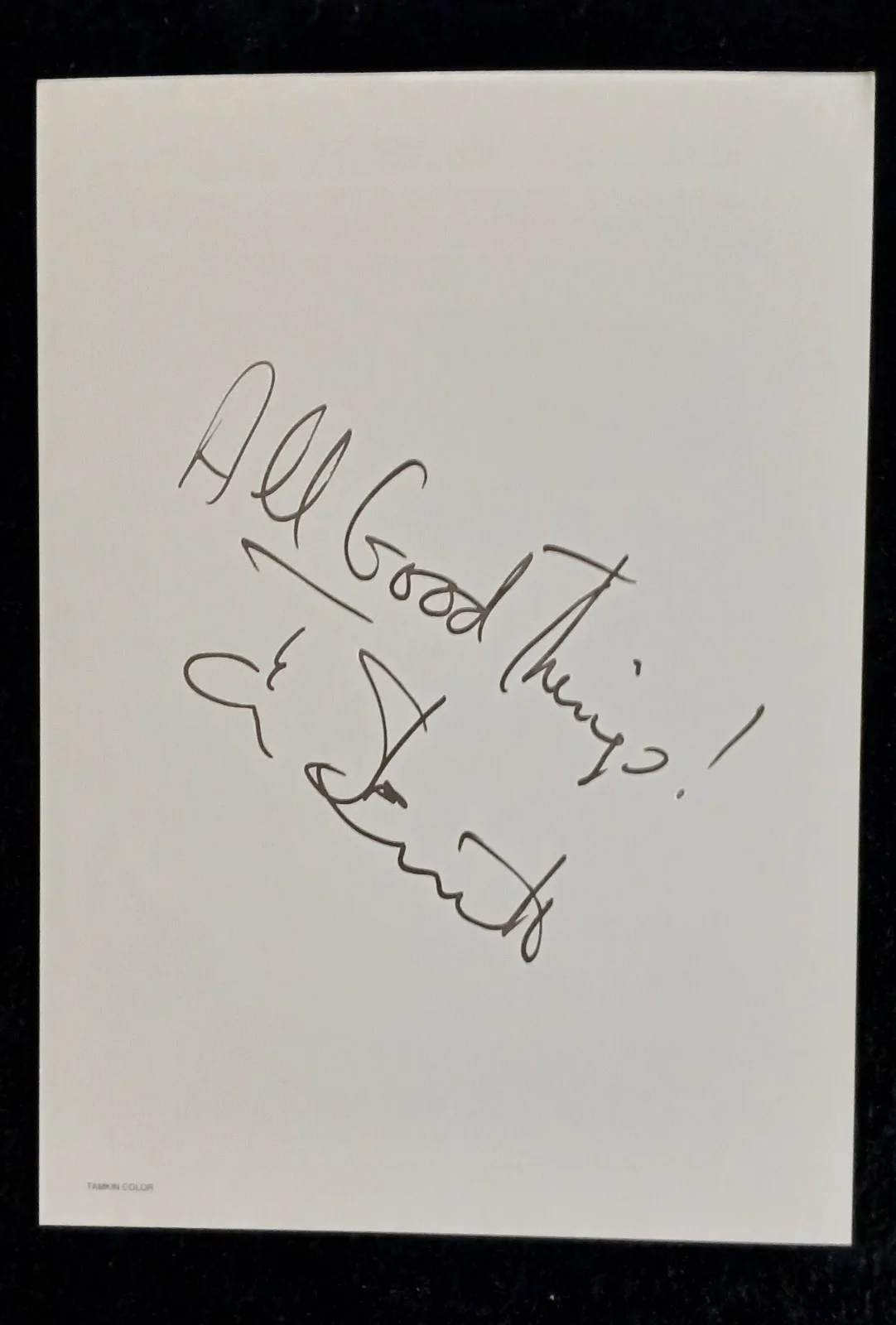 Tom Skerritt — 5x7 Autographed Photo Tom Skerritt, image 2