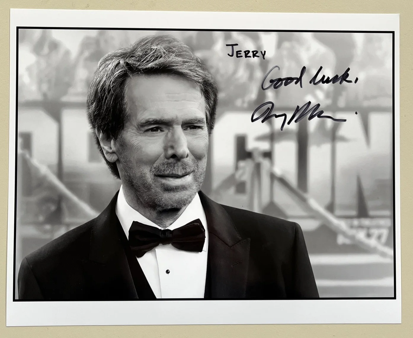 Jerry Bruckheimer — Jerry Bruckheimer 8x10 Signed Autographed Photo To Jerry Glossy B/W