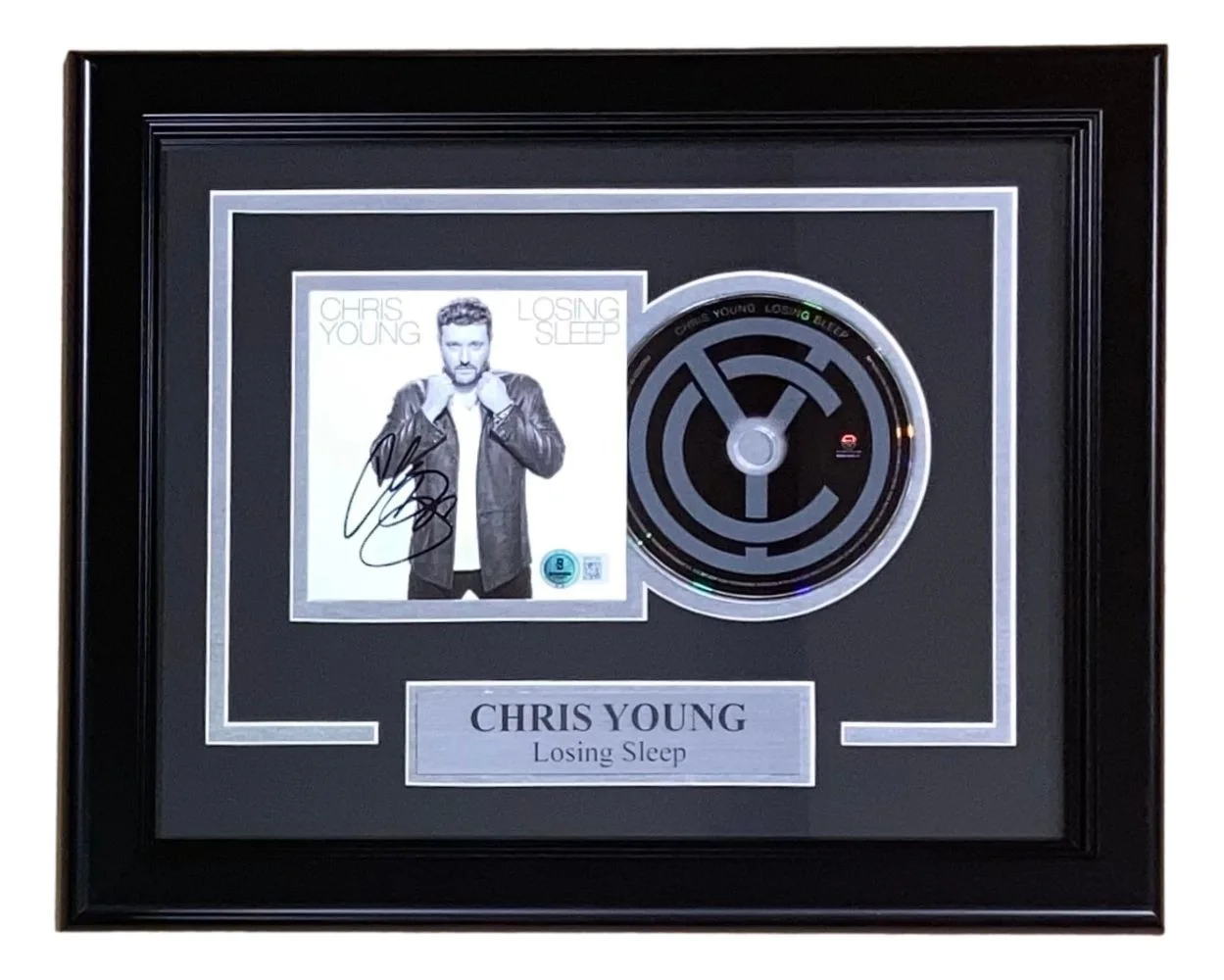 Chris Young — Chris Young Signed Framed Losing Sleep CD Booklet BAS