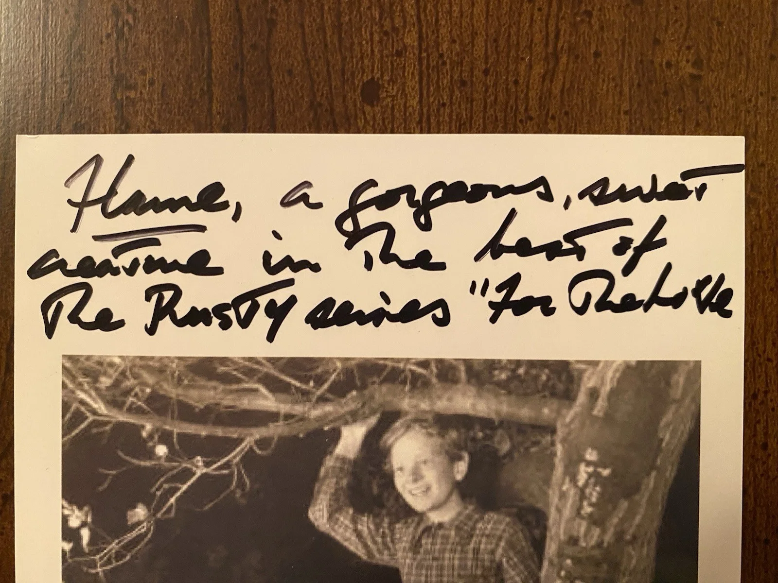 Ted Donaldson — Ted Donaldson Signed Autographed Photo w/ COA For The Love Of Rusty INSCRIPTION, изображение 2