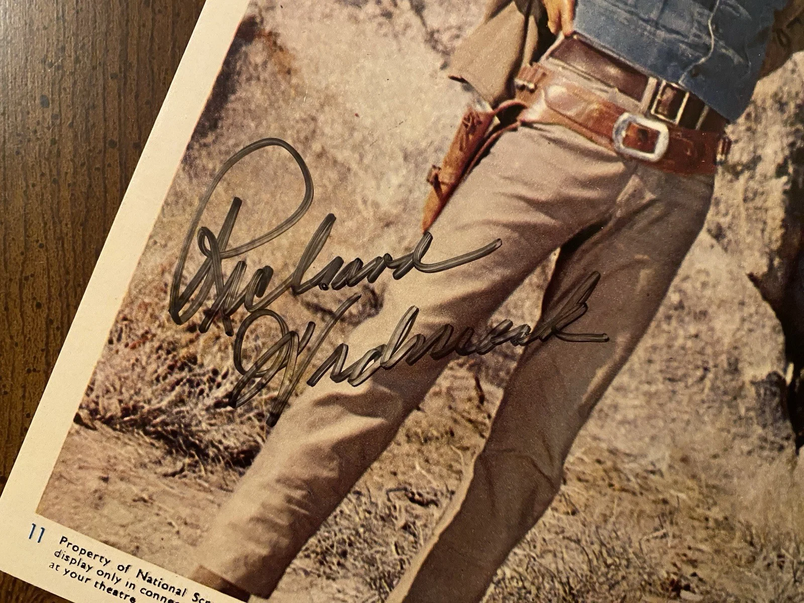 Richard Widmark — Richard Widmark Signed Autographed 10x8 Photo With COA The Law And Jake Wade, изображение 2