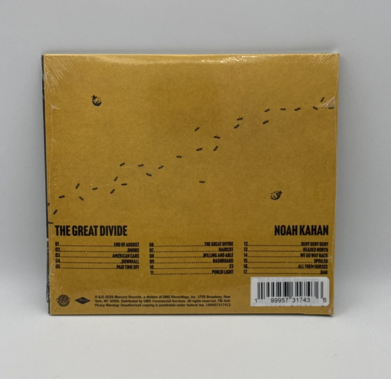 Noah Kahan - The Great Divide Signed CD - Autographed - IN HAND SHIPS FAST, image 2