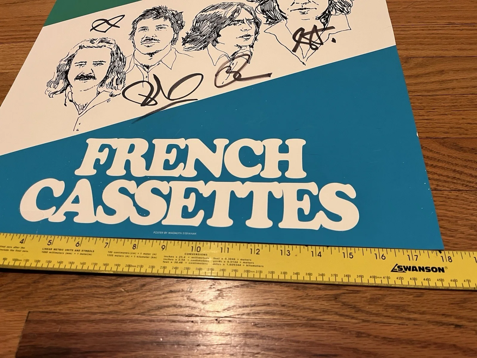 The French Cassettes Concert Tour Poster Signed Autograph Indie Band SF Bay, изображение 5