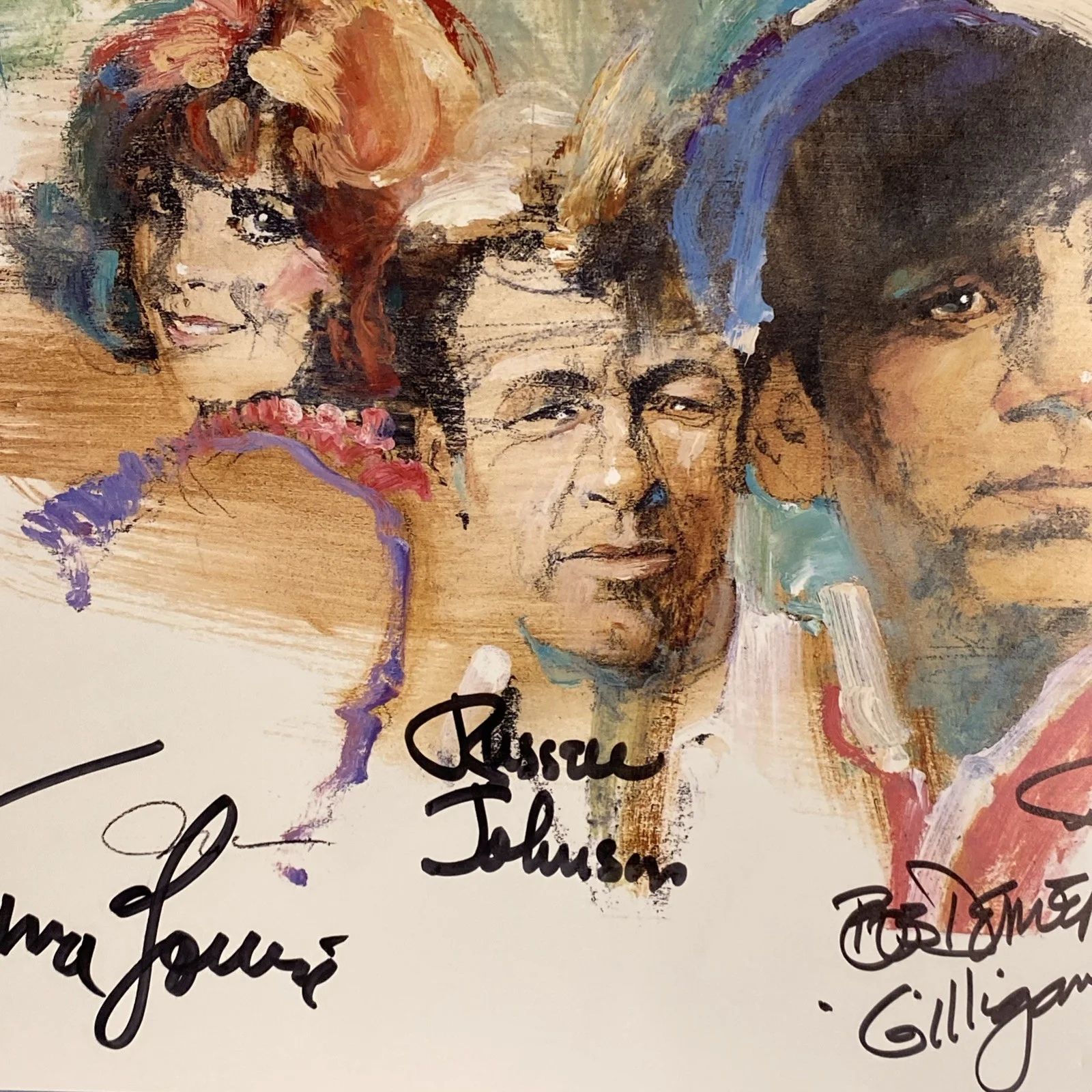 Tina Louise, Bob Denver, Russell Johnson, Dawn Wells — Gilligan’s Island CAST SIGNED by 4 & NUMBERED Official 11x14 Lithograph & COA, image 5