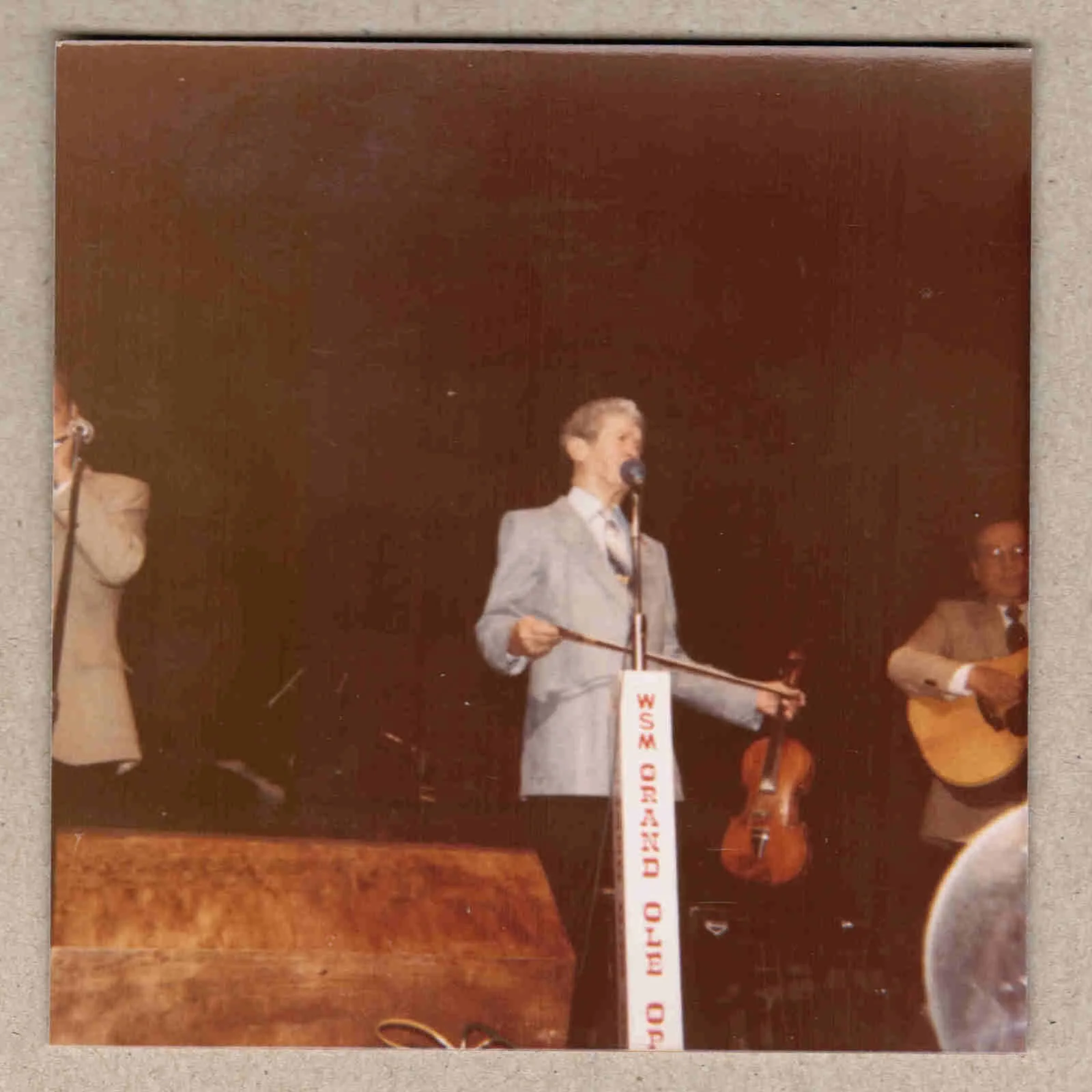 1983 Roy Acuff Signed Autograph w/Fan Taken 3.5 x 3.5 OOAK Photo Ticket Stub VTG, изображение 3