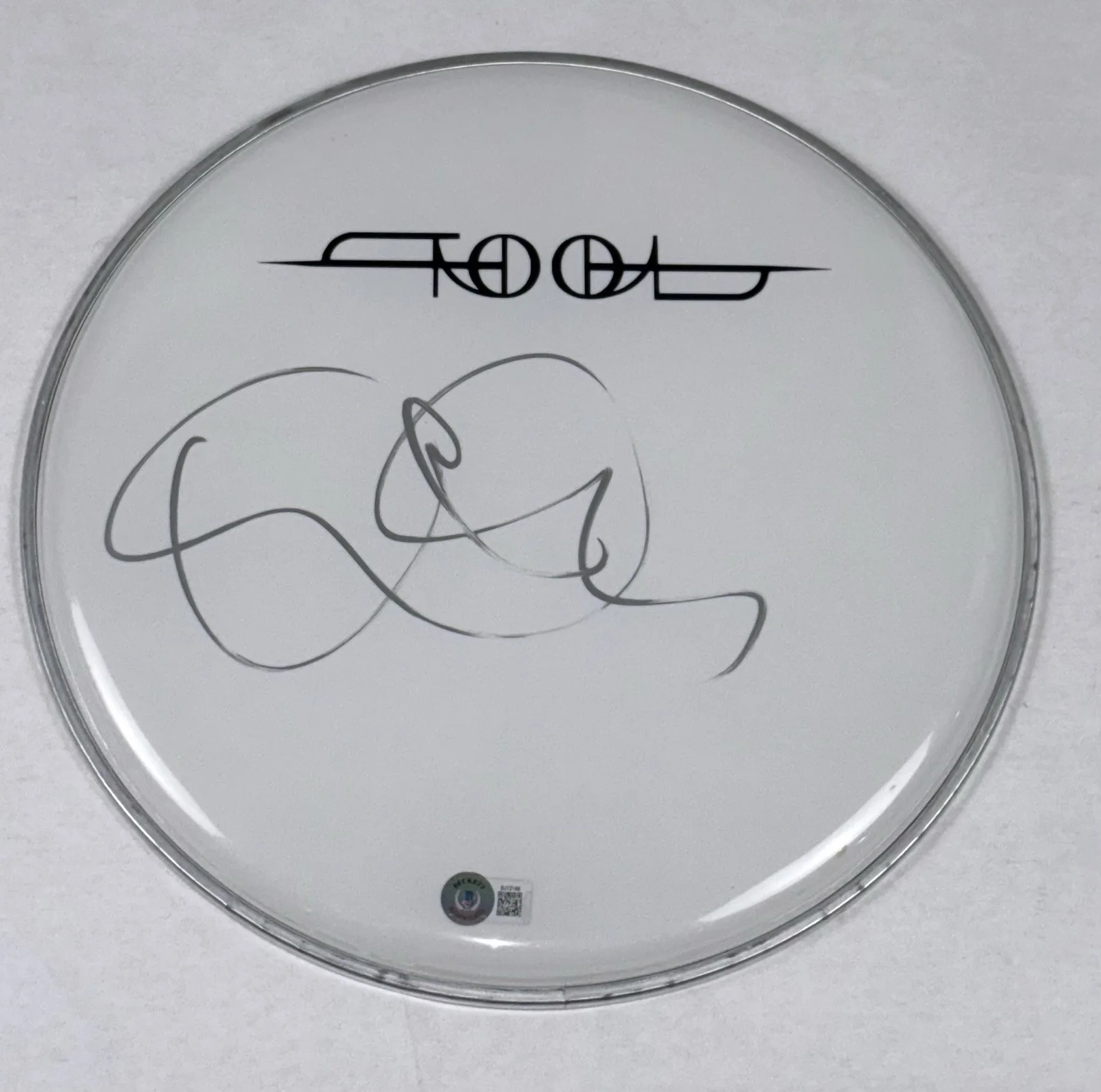 Danny Carey TOOL Signed Autograph 12" Drumhead Band Drummer Beckett COA, изображение 3