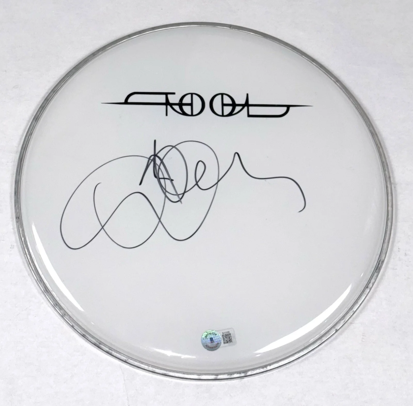 Danny Carey TOOL Signed Autograph 12" Drumhead Band Drummer Beckett COA, image 4