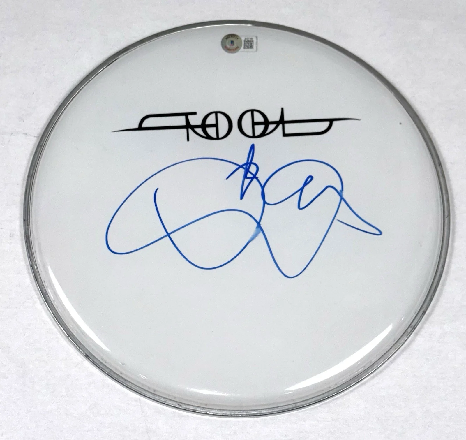 Danny Carey TOOL Signed Autograph 12" Drumhead Band Drummer Beckett COA, изображение 3