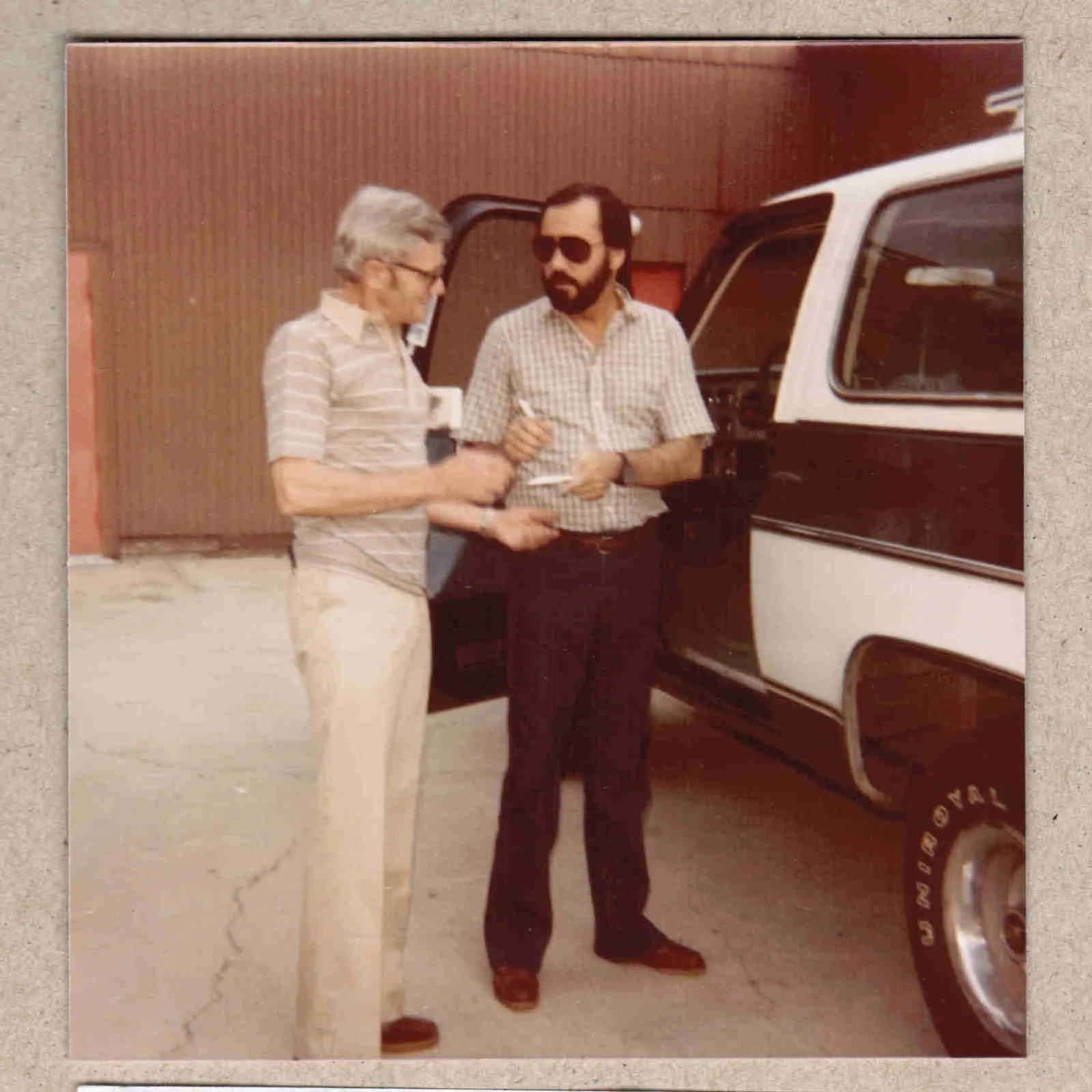 1983 Ray Stevens Signed Autograph w/Fan Taken 3.5 x 3.5 OOAK Photo VTG, изображение 3