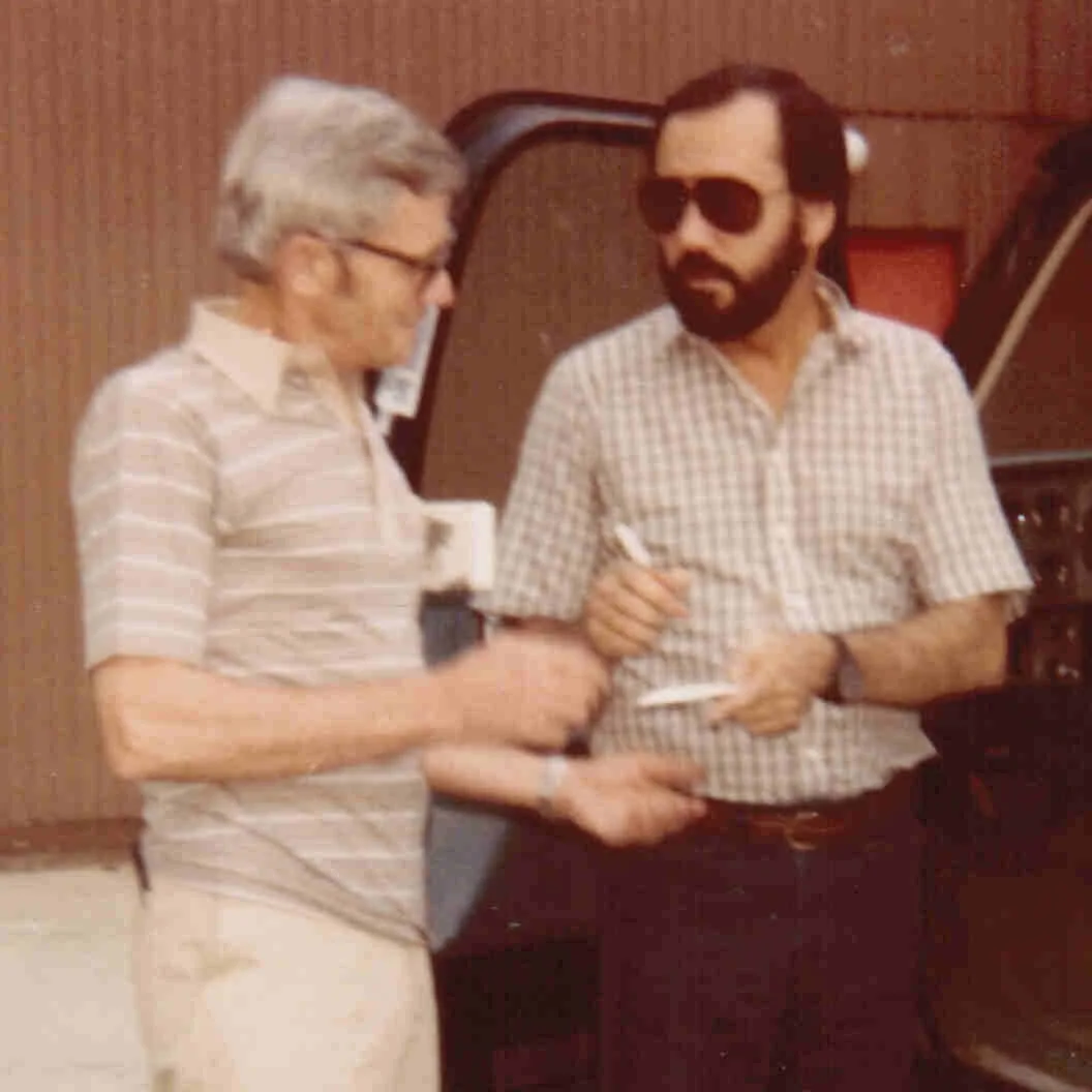 1983 Ray Stevens Signed Autograph w/Fan Taken 3.5 x 3.5 OOAK Photo VTG, изображение 4