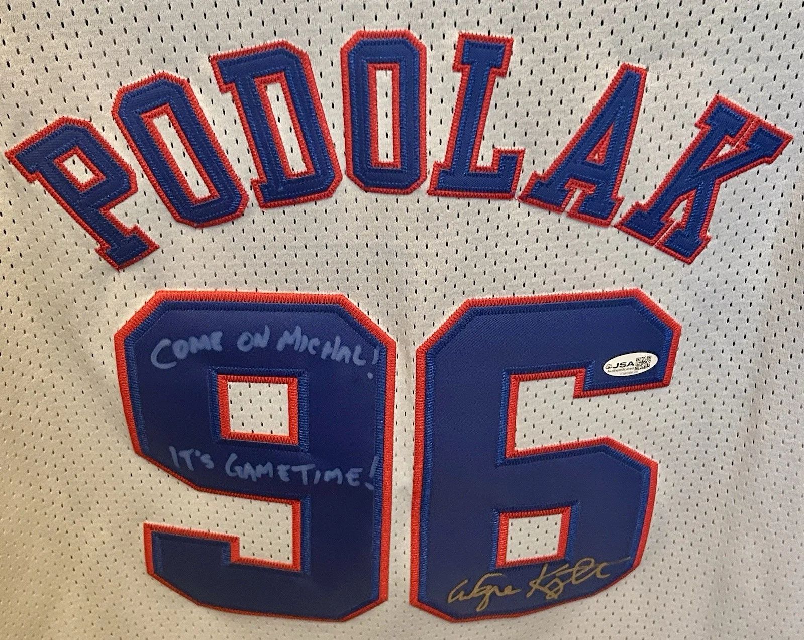 Wayne Knight — Wayne Knight Space Jam Auto Jersey Podolak Signed Newman MJ Basketball Movie COA
