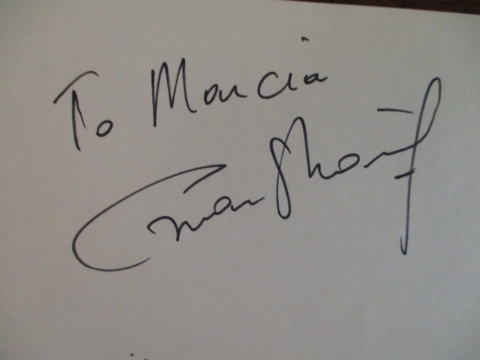OMAR SHARIF (Died in 2015) ("DOCTOR ZHIVAGO") Signed 3" x 5" Paper/Sheet, image 2