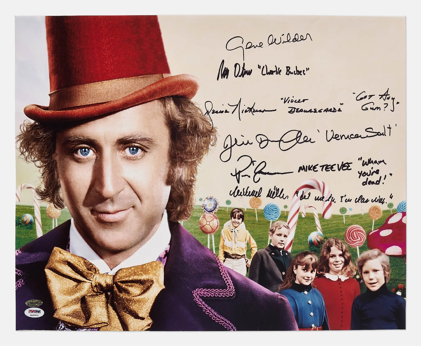 Willy Wonka Cast-Signed 20" x 16" Photo -- With PSA/DNA COA for All Six Signatur, image 2