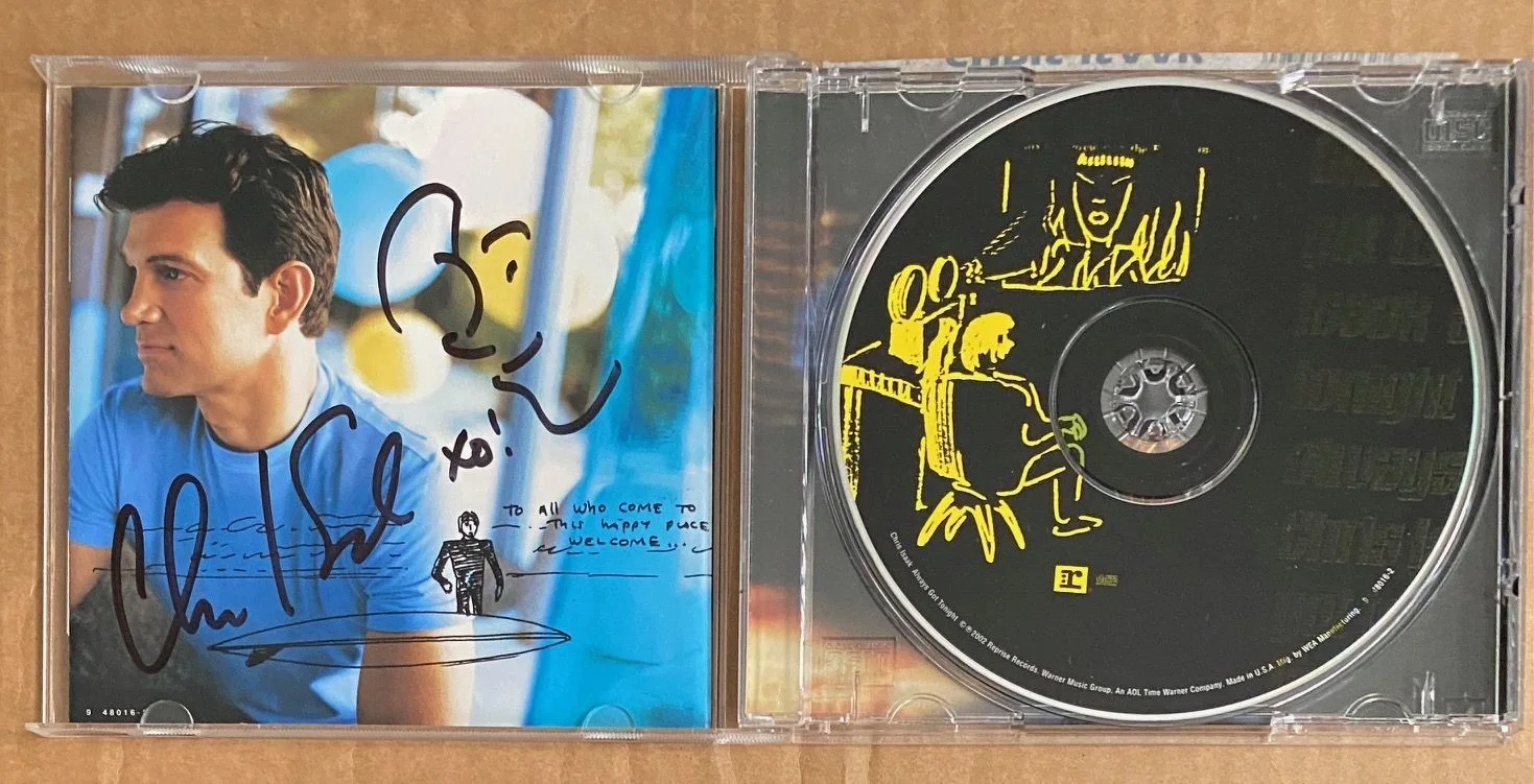 Chris Isaak Always Got Tonight Signed CD Booklet and CD 2002 Reprise MINT, image 5