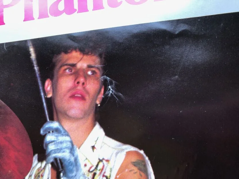 Stray Cats Slim Jim Phantom In Person Signed 24" x 36" Poster Gretsch Drums, image 3