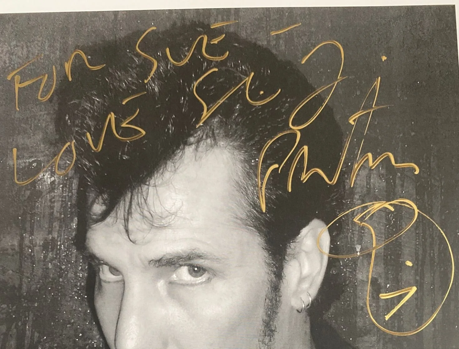 Slim Jim Phantom Signed 8x10 Photo Stray Cats MINT, image 2