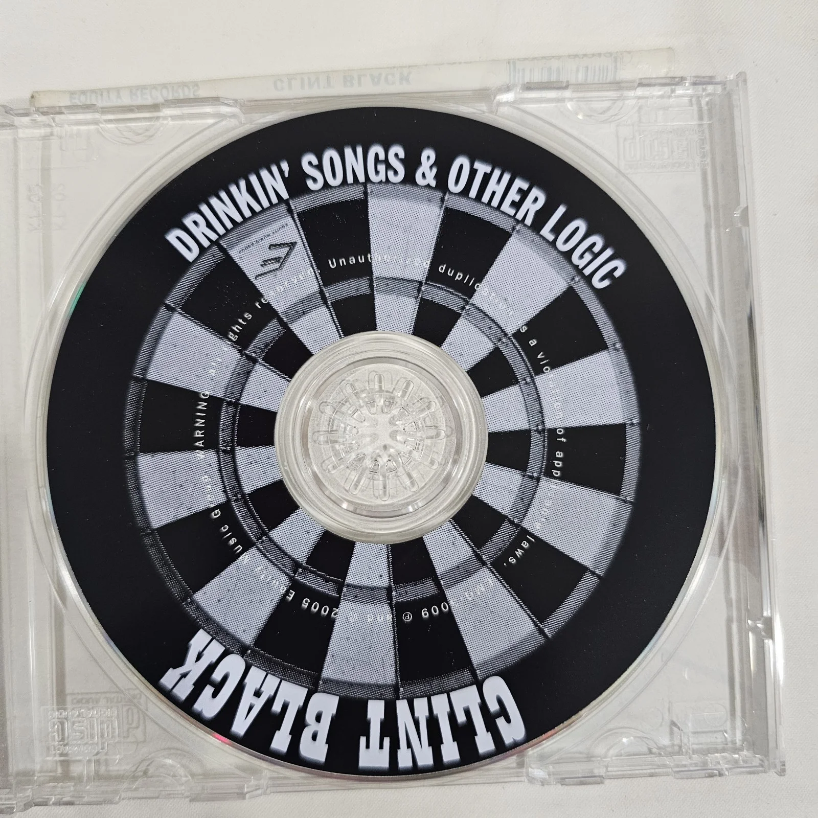 Clint Black Signed Cd "Drinkin' Songs & Other Logic" Country Music, изображение 2