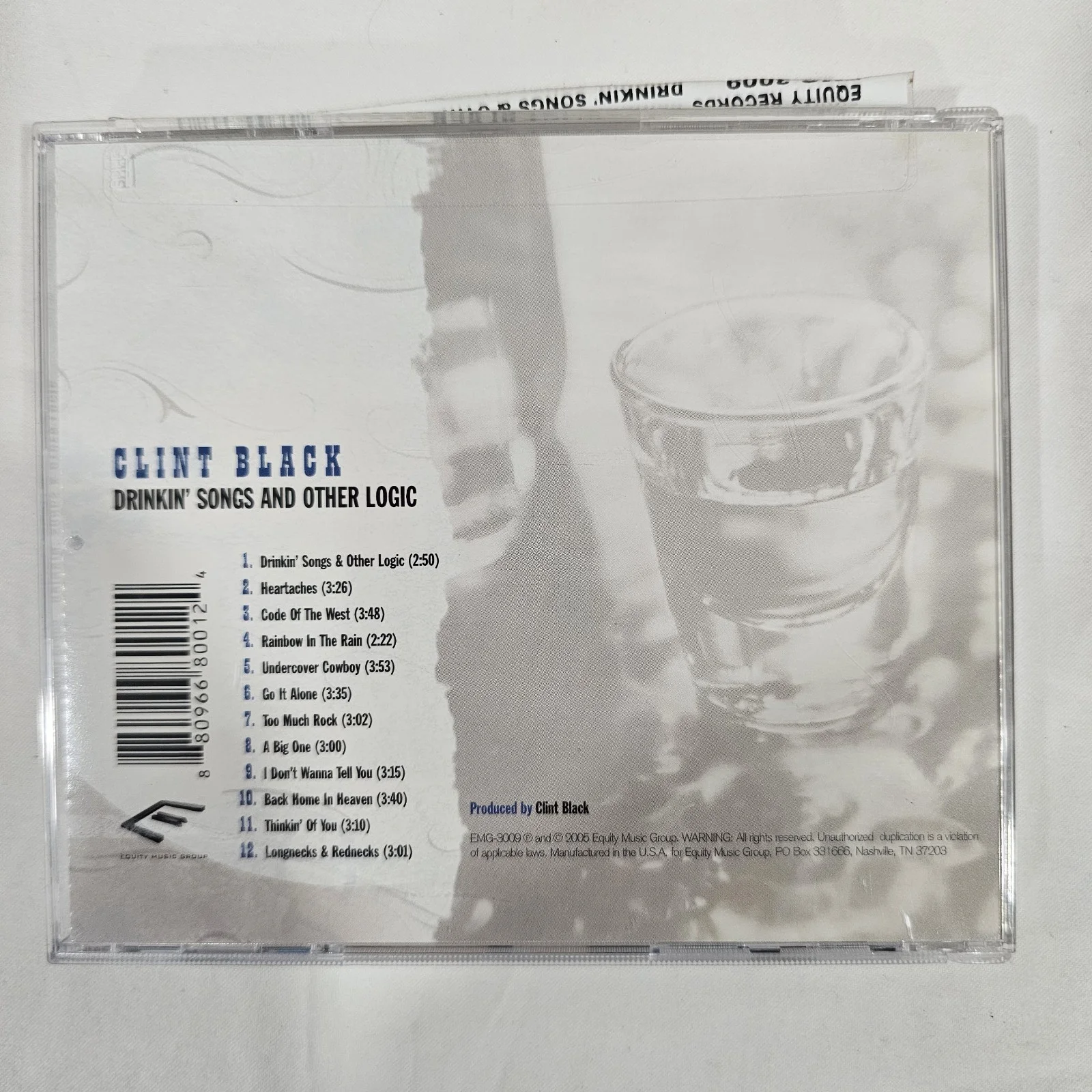 Clint Black Signed Cd "Drinkin' Songs & Other Logic" Country Music, изображение 4