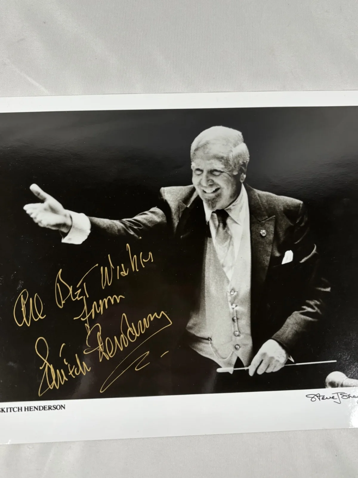 Skitch Henderson Signed Photo, image 2