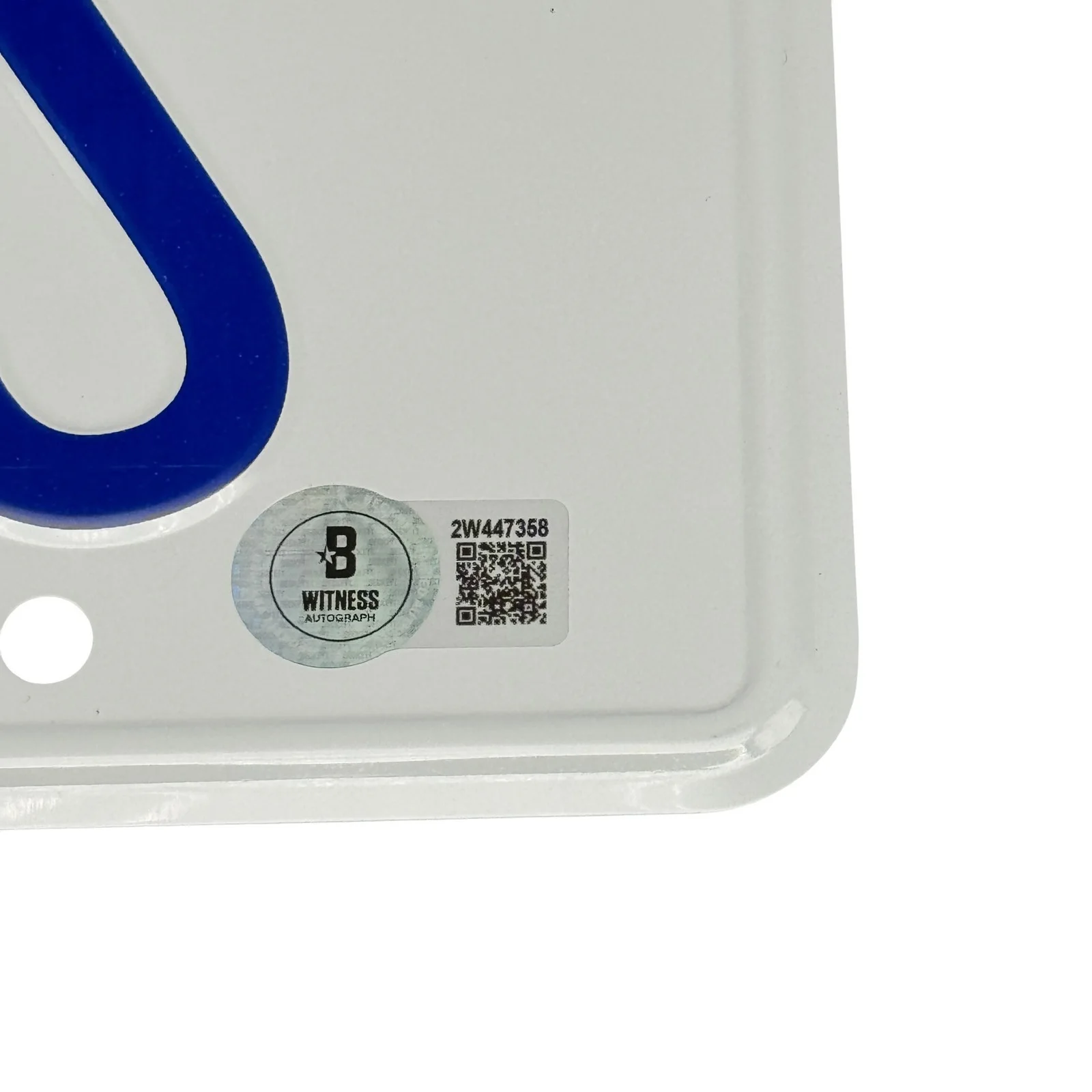 Michael Douglas — Michael Douglas Signed License Plate D-FENS Falling Down Autograph Beckett BAS, image 3