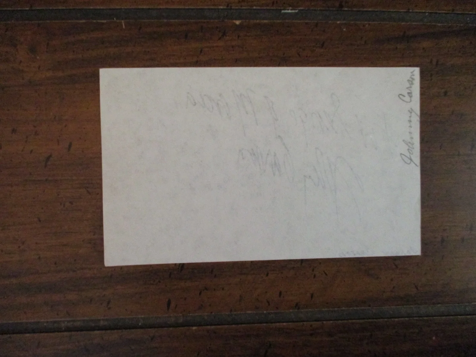 JOHNNY CARSON(D-05)(The Tonight Show with Johnny Carson)Signed 3 x 5 Paper/Sheet, изображение 3
