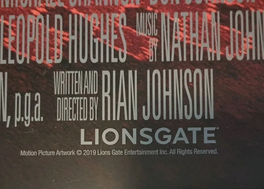 2019 Authentic Movie Poster Director Rian Johnson KNIVES OUT 27x40 Double Sided, image 5