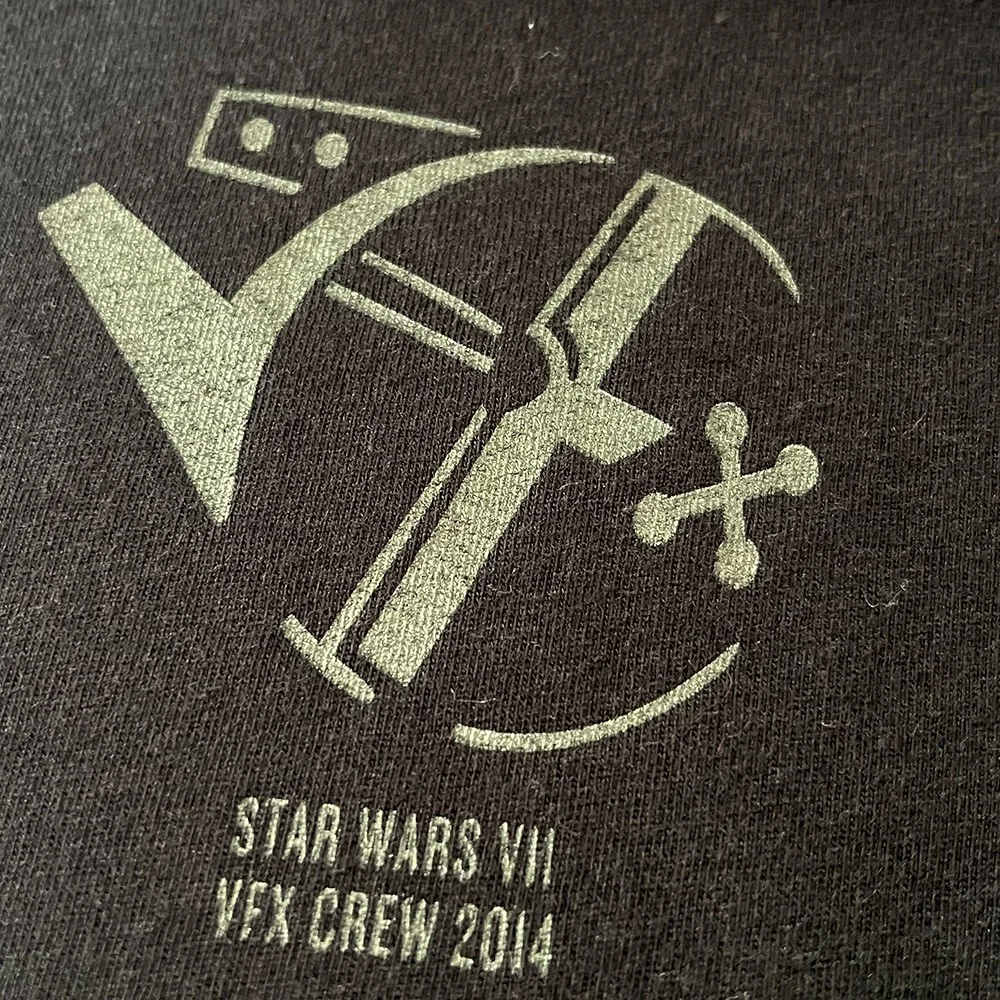 STAR WARS The Force Awakens Cast & Crew T-Shirt VFX Movie Film LucasFilm VII S, изображение 3