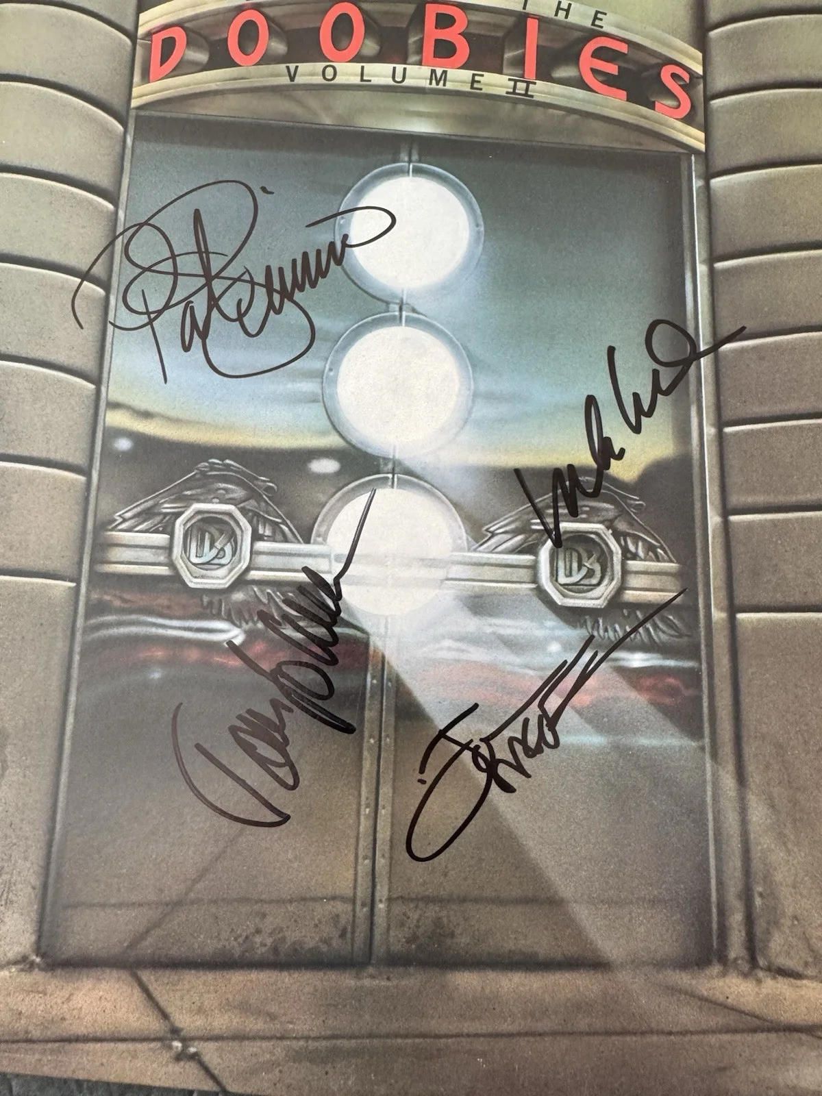 The Doobie Brothers Signed Best Of Vinyl PSA/DNA PATRICK MICHAEL JOHN TOM, изображение 2