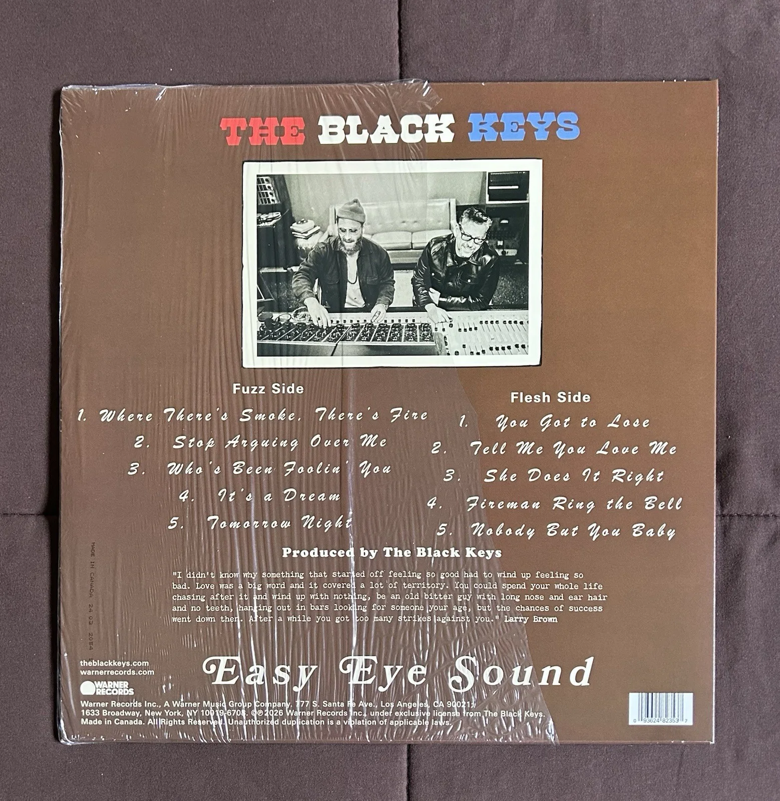 The Black Keys Peaches Autographed Signed Vinyl Blue Jay LP 2026 Clean Sig Auto, image 3
