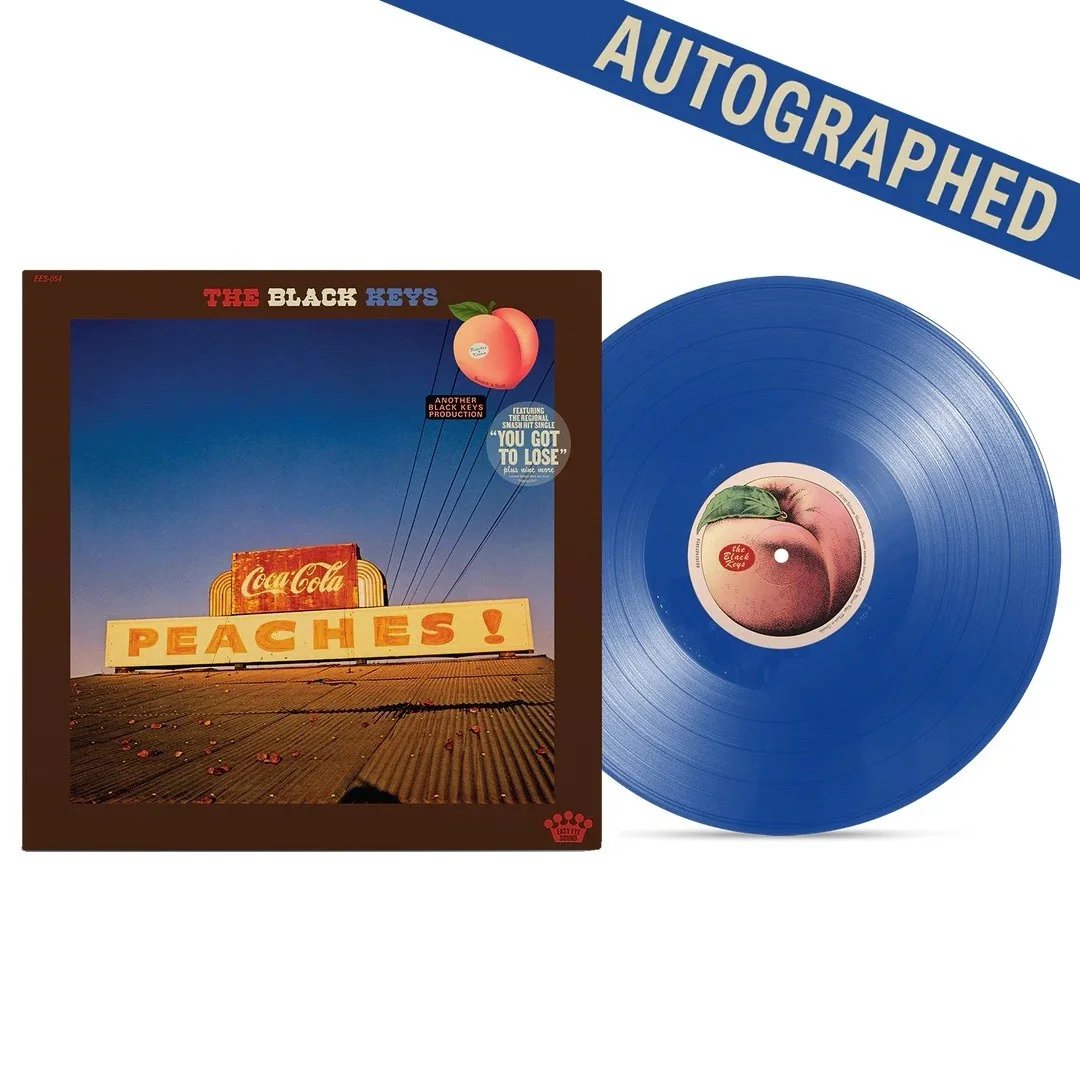 The Black Keys Peaches Autographed Signed Vinyl Blue Jay LP 2026 Clean Sig Auto, image 4