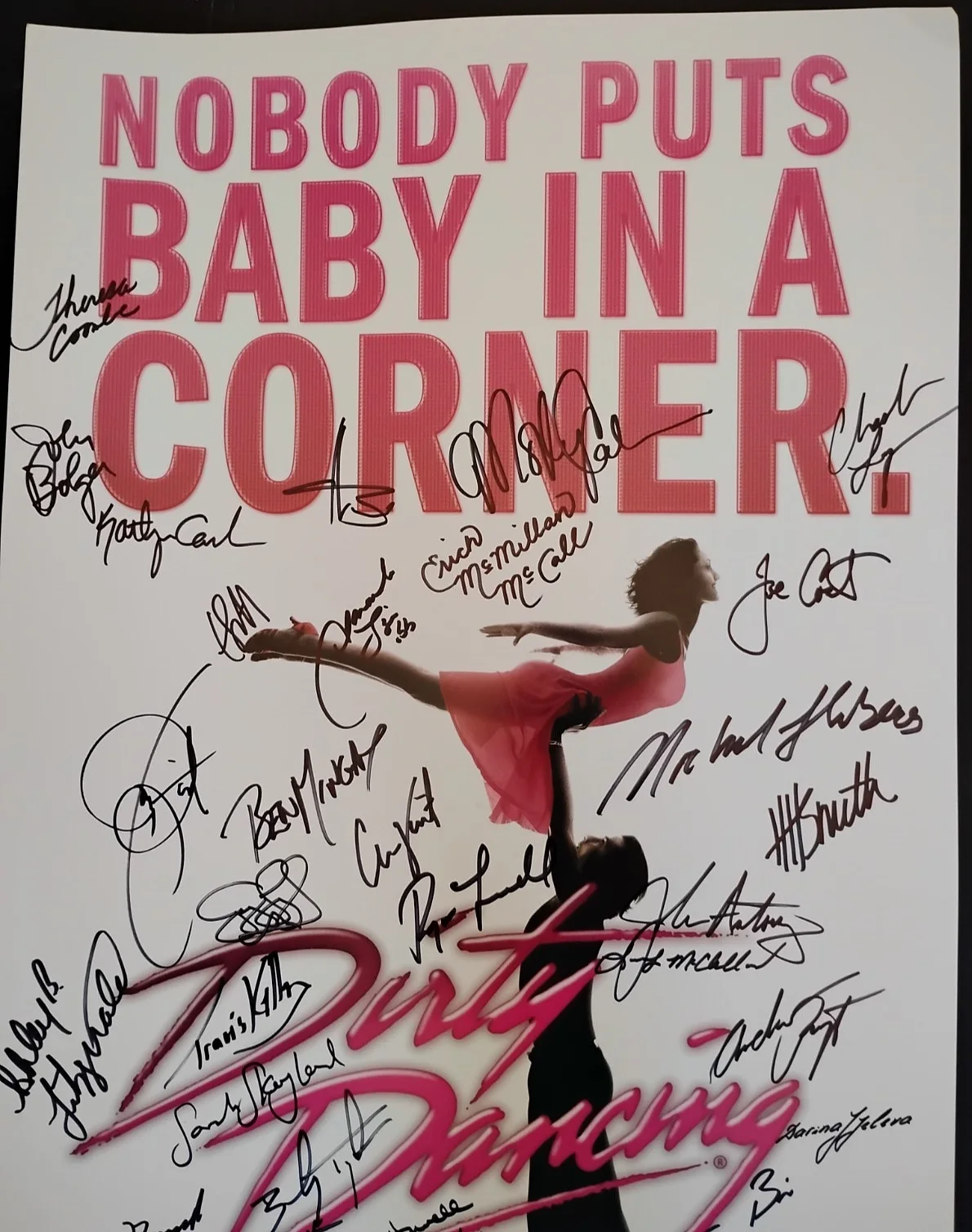 Dirty Dancing Musical Autographed Poster Original Touring Cast, image 3