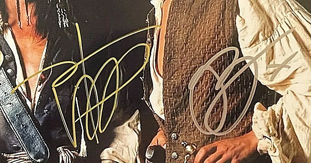 ORLANDO BLOOM & JOHNNY DEPP AUTOGRAPHED FRAMED PHOTO 8x10 2006 LONDON PREMIERE, изображение 3
