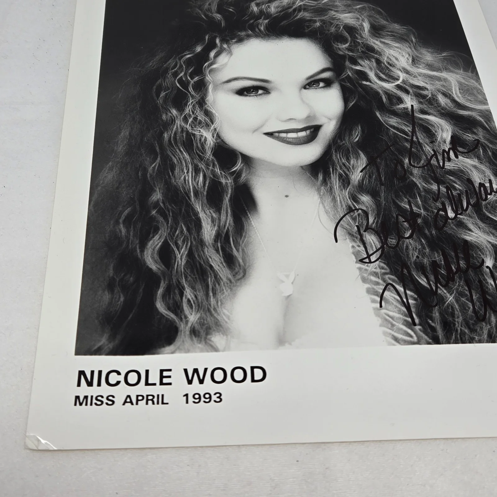 Nicole Wood — NICOLE WOOD PLAYBOY PLAYMATE MISS APRIL 1993 HAND SIGNED PHOTO 8x10, изображение 4