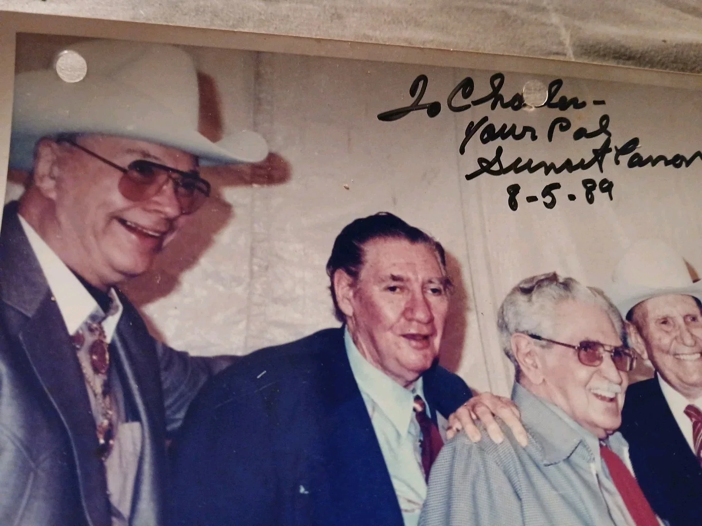 sunset carson — Sunset Carson Signed Celebrity Photo W LaRue, Hale, Mahoney & Jones. Western Act, изображение 2
