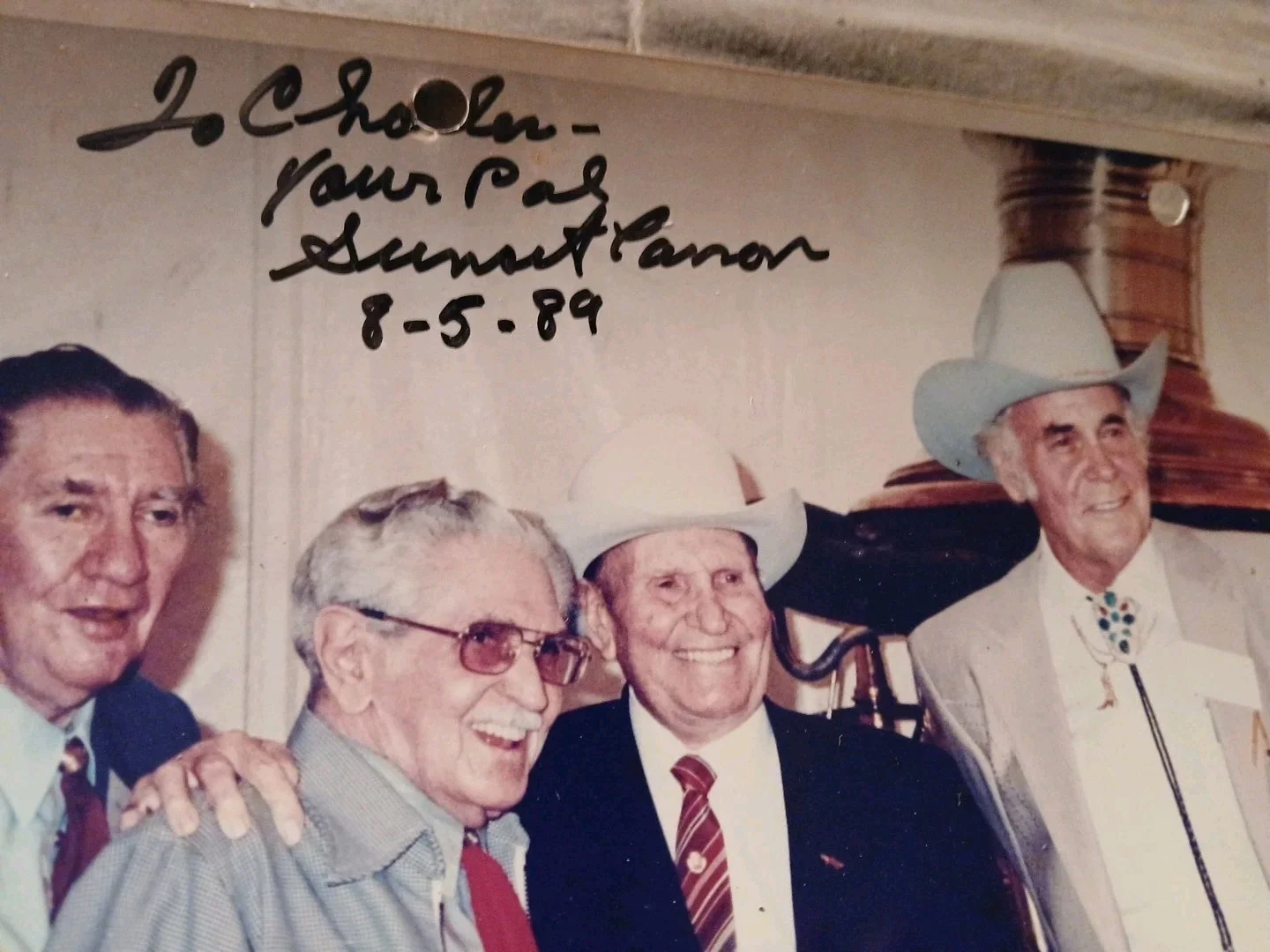 sunset carson — Sunset Carson Signed Celebrity Photo W LaRue, Hale, Mahoney & Jones. Western Act, изображение 3