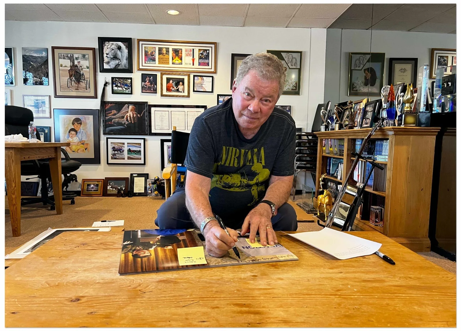 William Shatner "Saturday Night Live" "Get a Life" Handwritten Essay Signed Phot, image 2