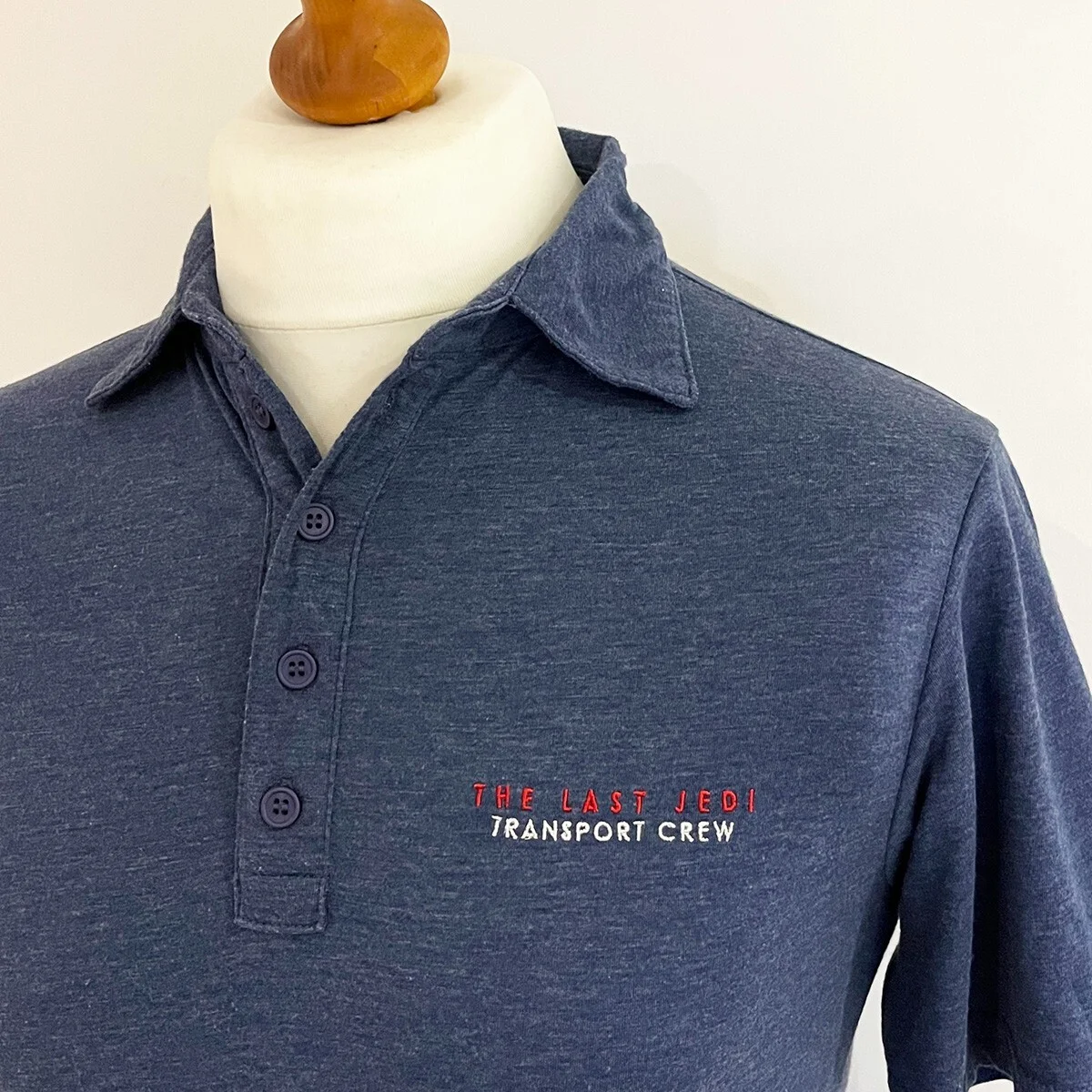 STAR WARS The Last Jedi Cast & Crew Polo Shirt Transport Dept Movie Film VIII S, изображение 3