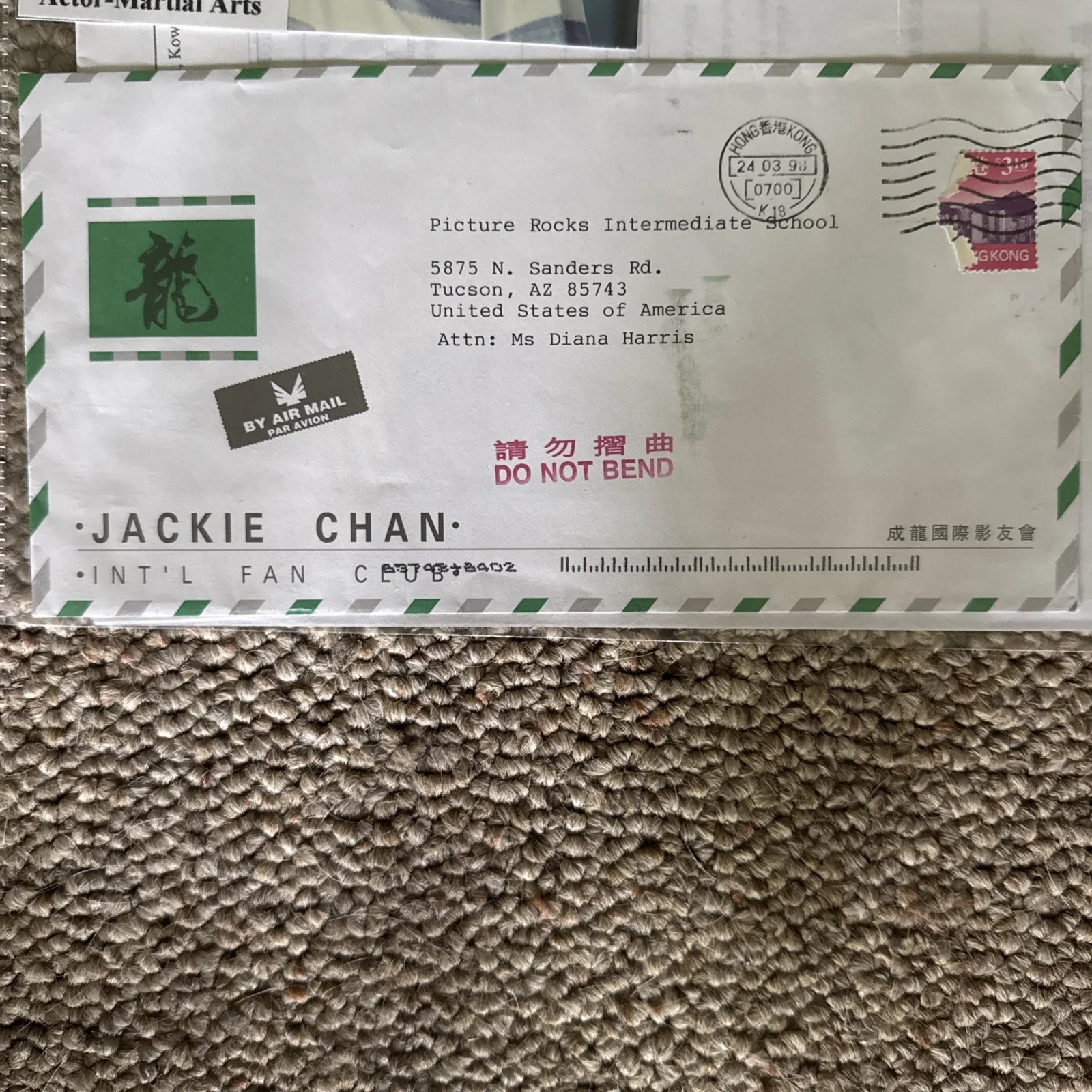 jackie chan autographed signed Photos, image 2