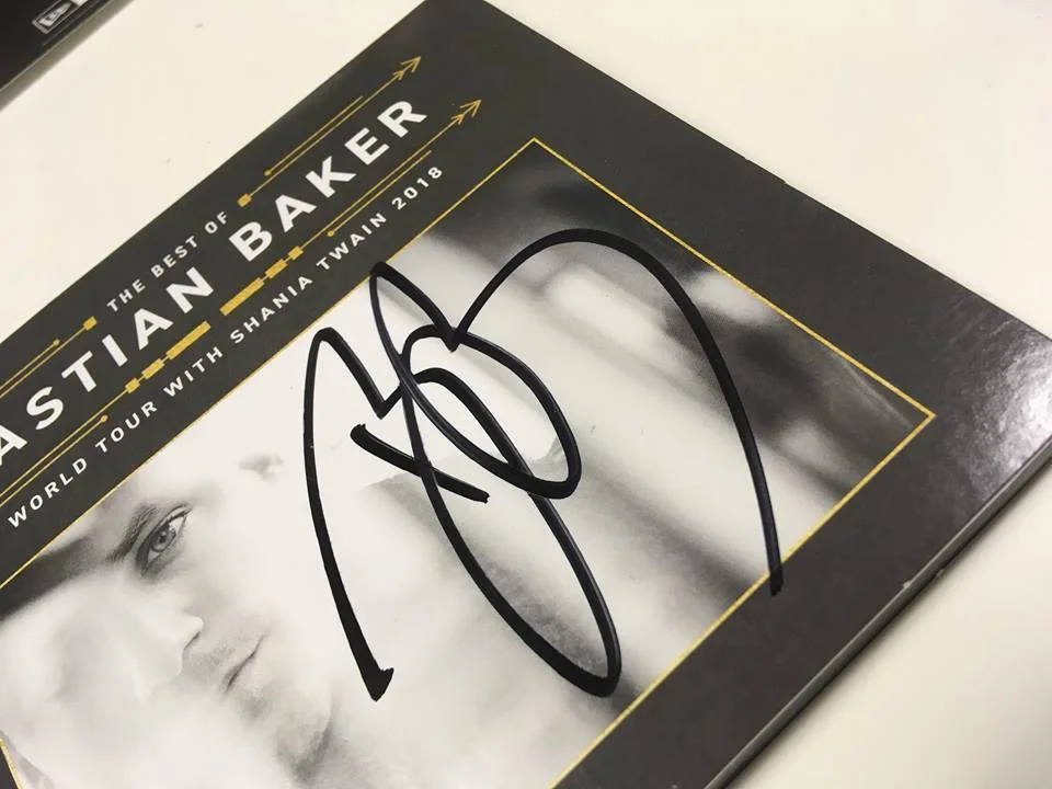 BASTIAN BAKER AUTOGRAPHED SIGNED CD Shania Twain 2018 Tour, image 2