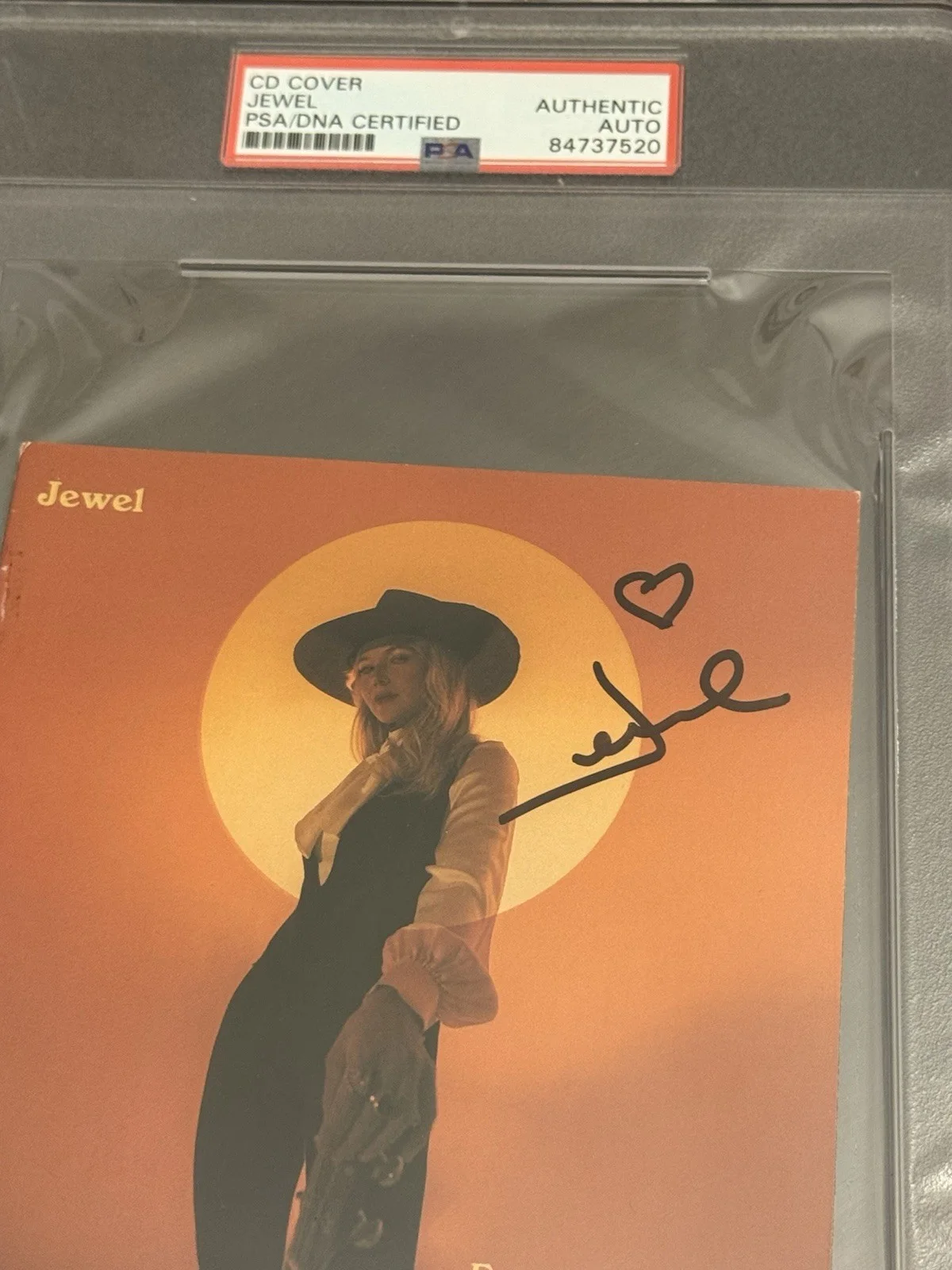 Jewel Signed cd Booklet PSA!!, image 2