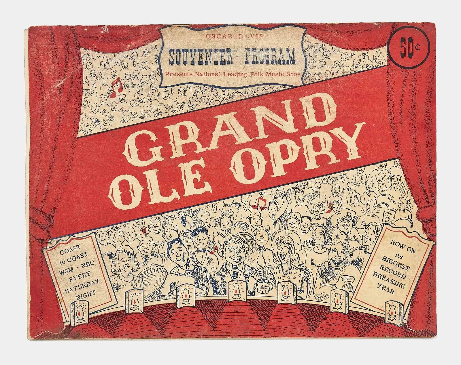 Hank Williams Sr. Signed Grand Ole Opry Radio Program, image 4