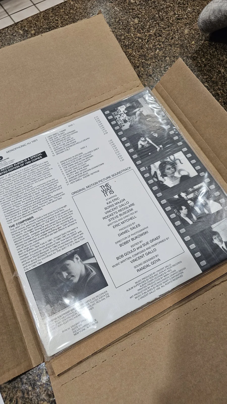 Vincent Gallo The Way It Is Original Signed Soundtrack Vinyl Record, изображение 3