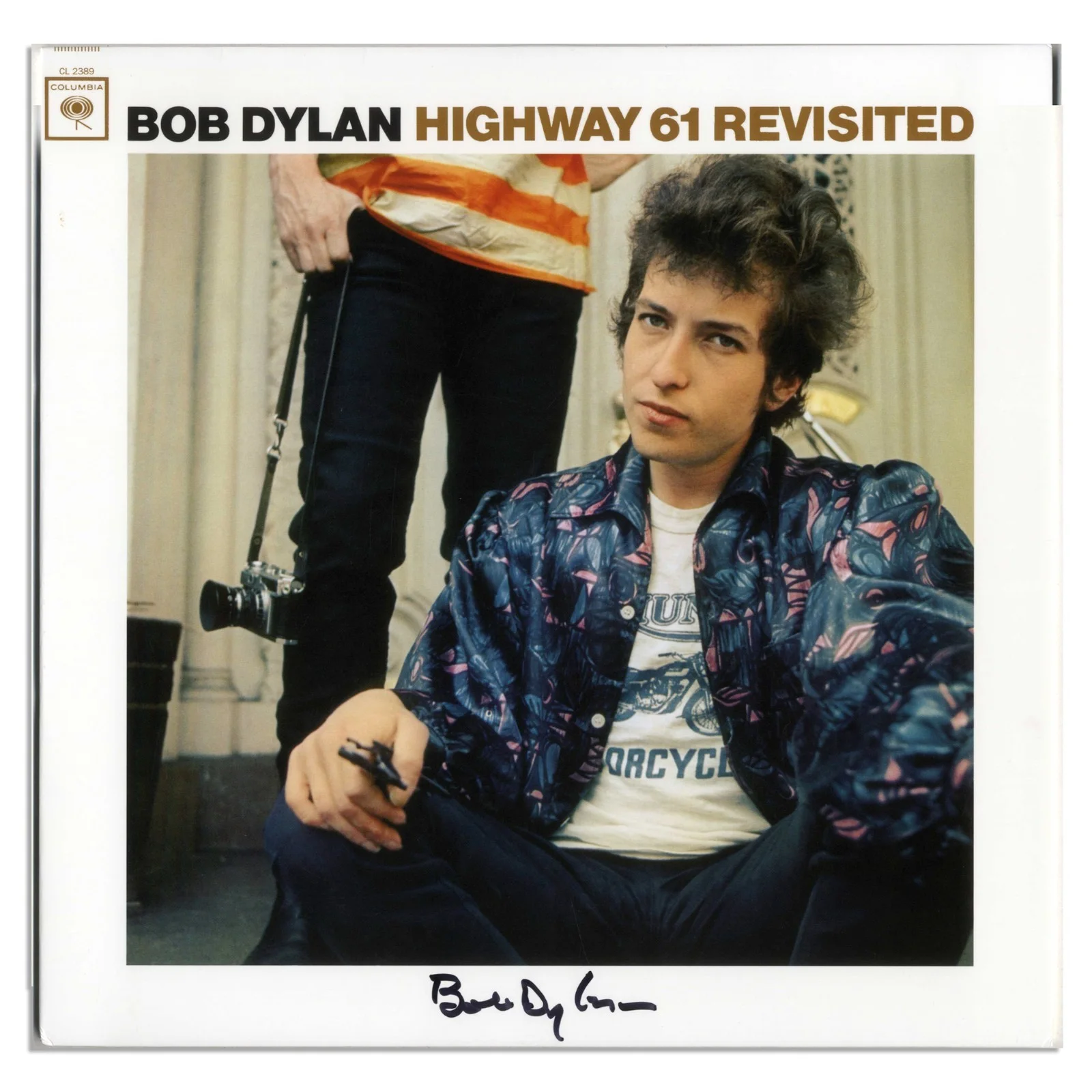 Bob Dylan Signed Album Vinyl Highway 61 Revisited with Manager Jeff Rosen COA, image 2