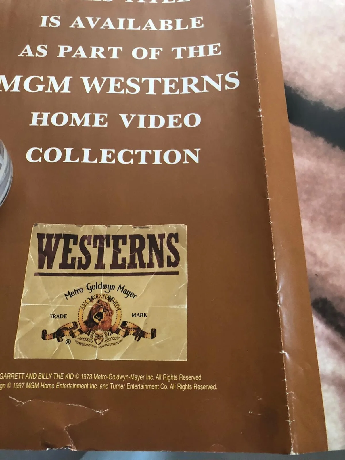 PAT GARRETT AND BILLY THE KID DIRECTORS CUT Original British Quad video Poster, image 2