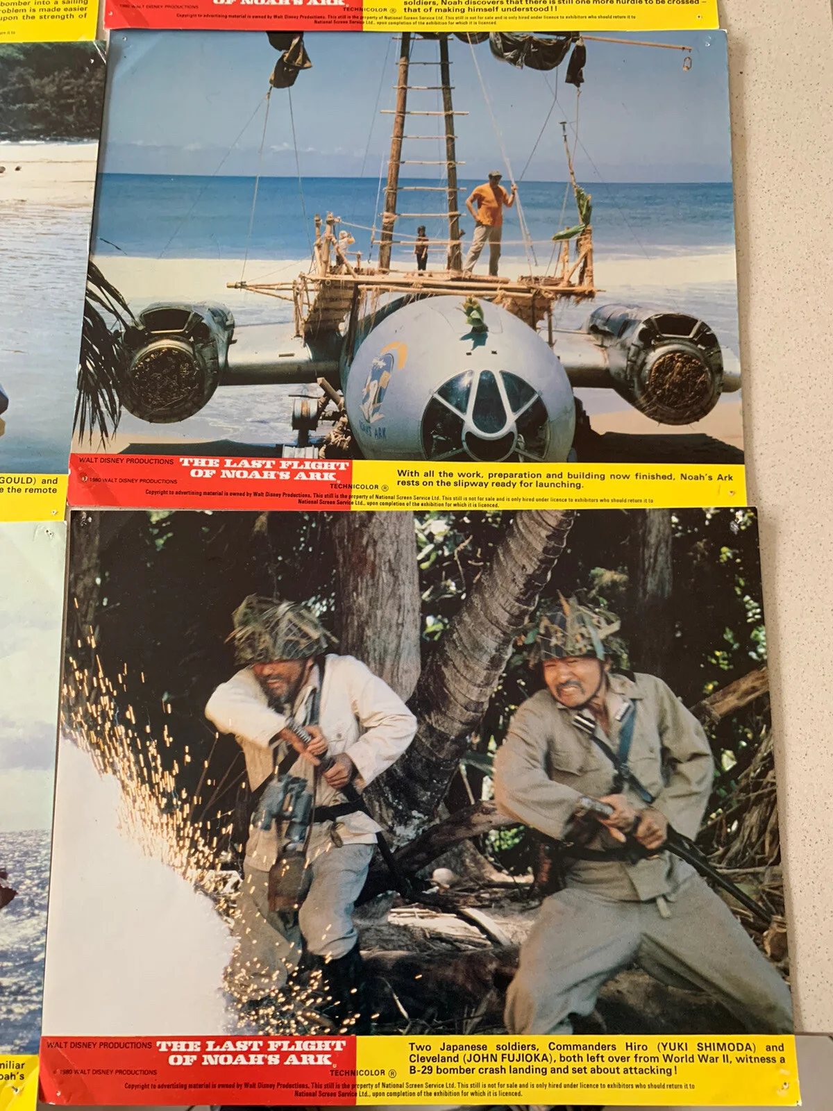 1980 Walt Disney THE LAST FLIGHT OF NOAH'S ARK Elliot Gould Bujold Lobby Cards, изображение 4
