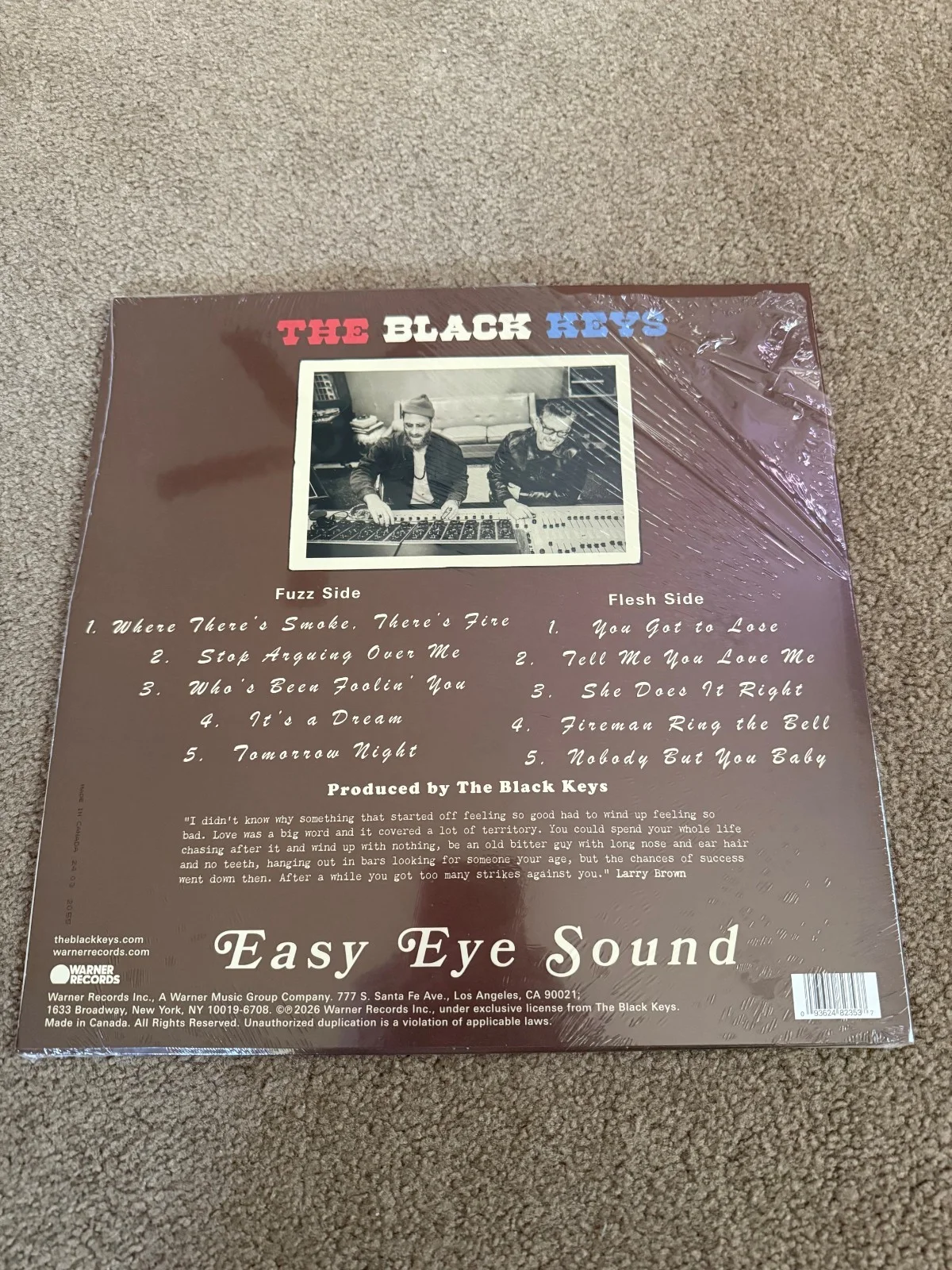 The Black Keys - Peaches! AUTOGRAPHED SIGNED Vinyl 2026 Brand New, image 2